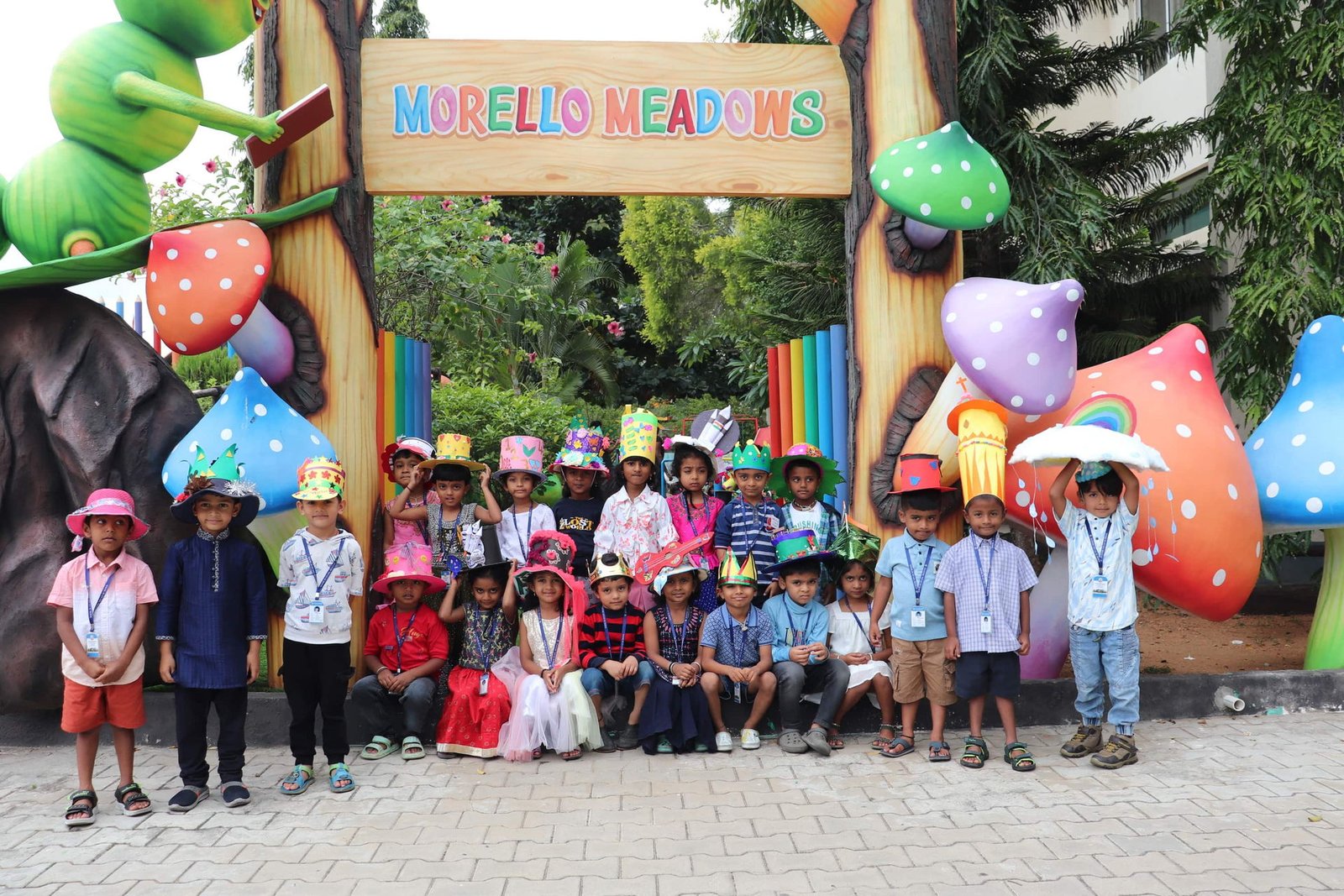 Happy Kindergarten Children